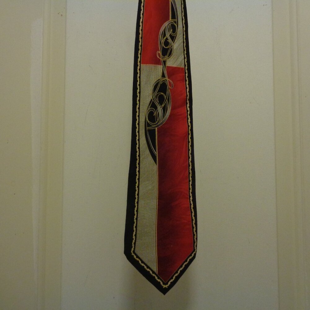 TRENDING DESIGNER OTTIMO UOMO HAND MADE RETRO SILK TIE